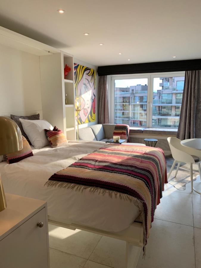 Luxe Studio/Suite Met Zeezicht En Volle Zon Knokke-Heist Eksteriør billede