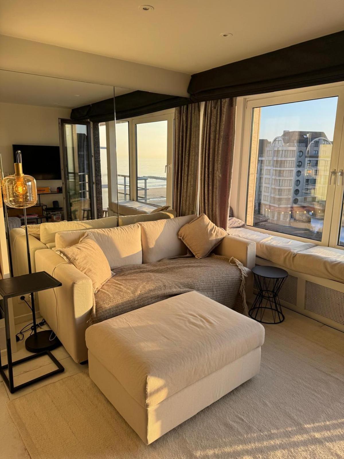 Luxe Studio/Suite Met Zeezicht En Volle Zon Knokke-Heist Eksteriør billede